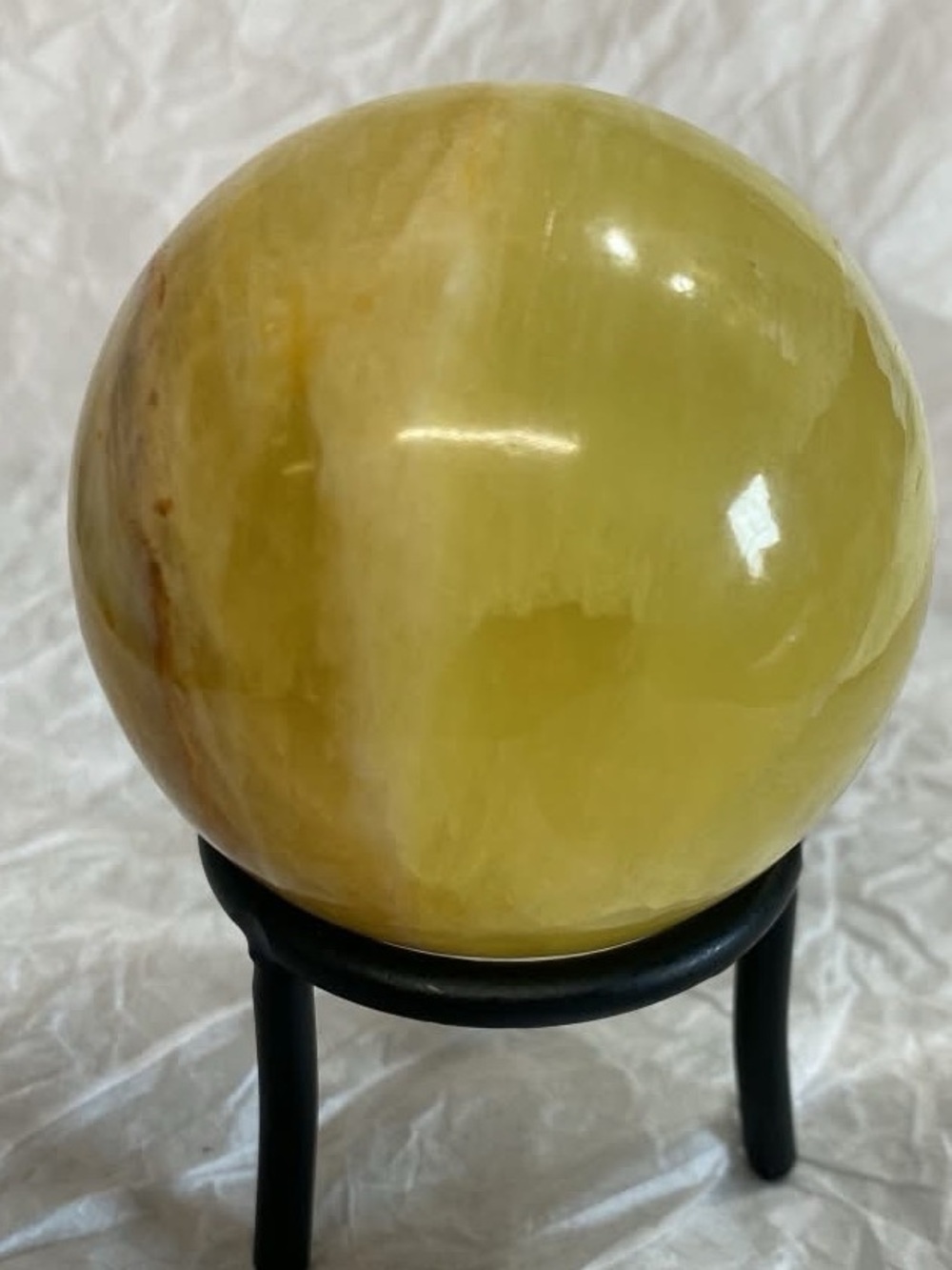 Lemon Calcite Sphere - Picture 5 of 7